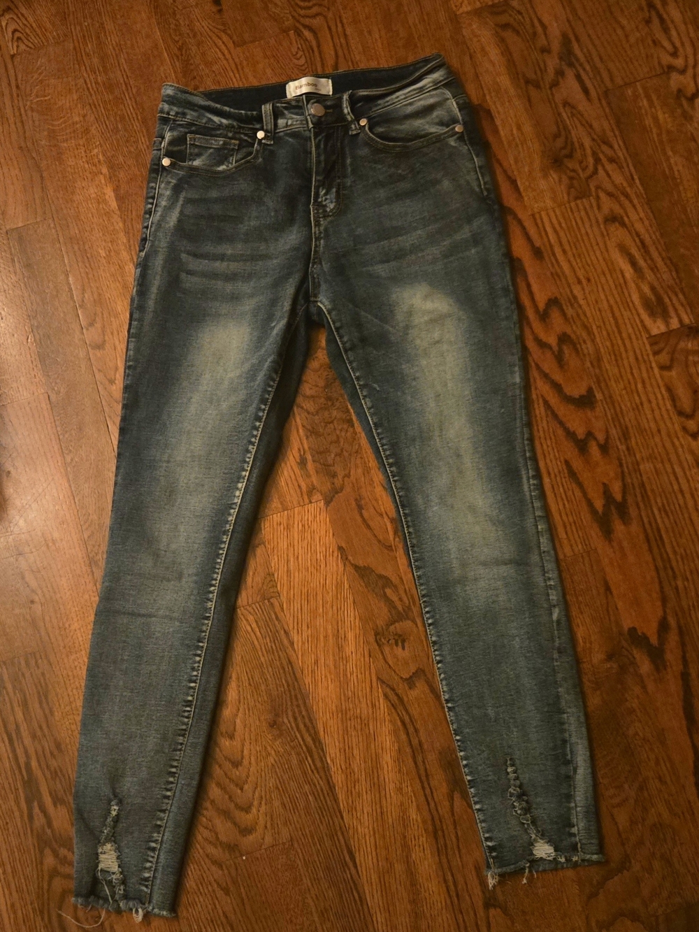 Women’s Slim Fit Distressed Blue Jeans